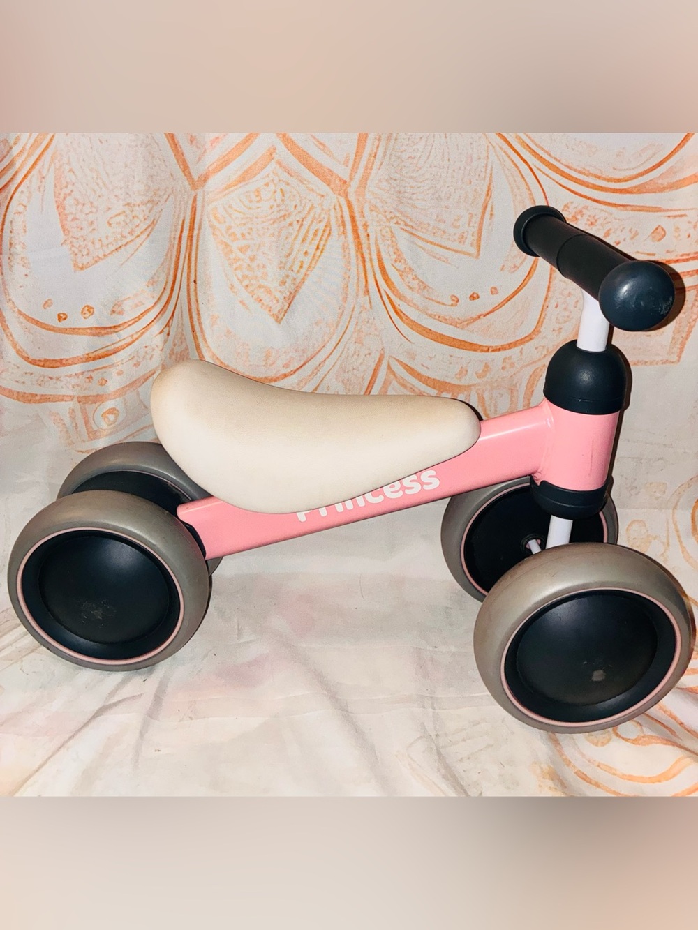 Pink Princess Toddler Ride-On Balance Bike - Picture 7 of 9